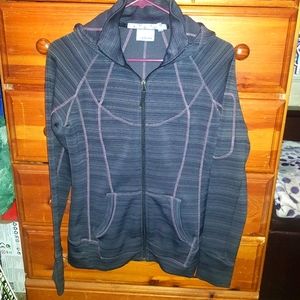 Athleta striped strength hoodie